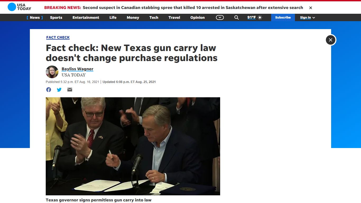 Fact check: New Texas law doesn't change gun purchase regulations